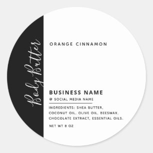 Typographie moderne minimaliste luxe étiquette bla