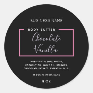 Typographie moderne minimaliste noir étiquette pro
