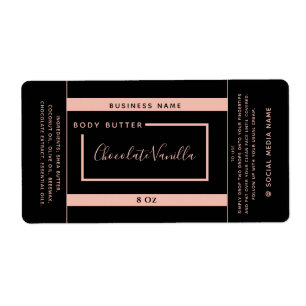 Typographie moderne minimaliste noir étiquette pro