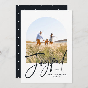 Typographie moderne noir & blanc 1 photo Noël