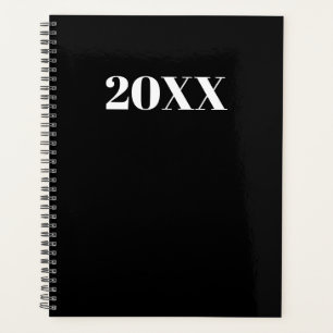 Typographie moderne noir blanc personnalisé année