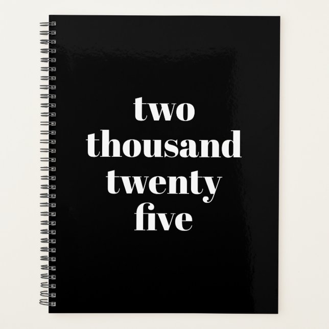 Typographie moderne noir blanc personnalisé texte  (Devant)