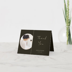 Typographie moderne Photo Carte de remerciements n