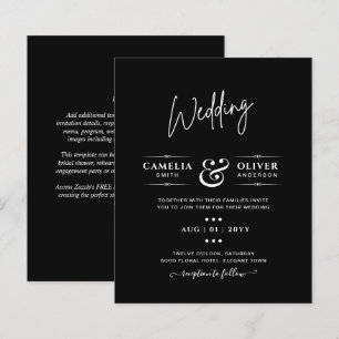 Typographie moderne simple Coloris à thème Mariage