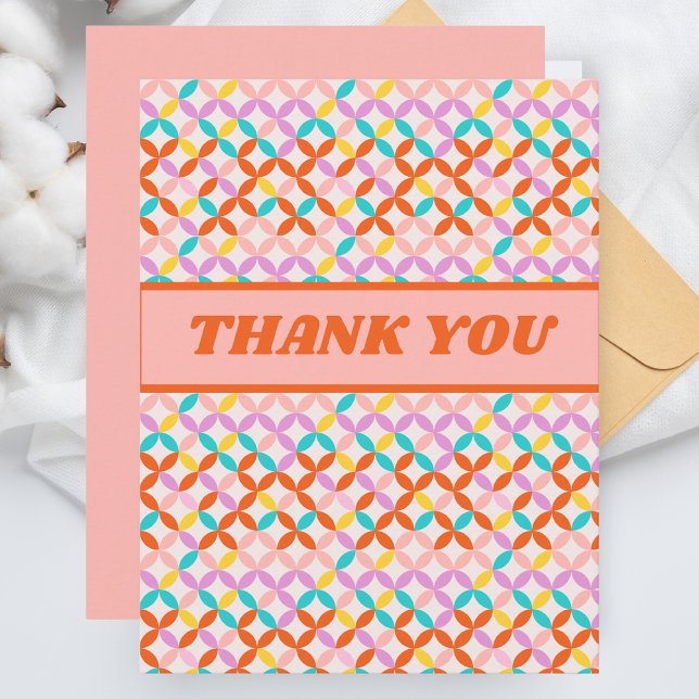 Typographie Moderne Tendance Merci ("Thank You" Card)