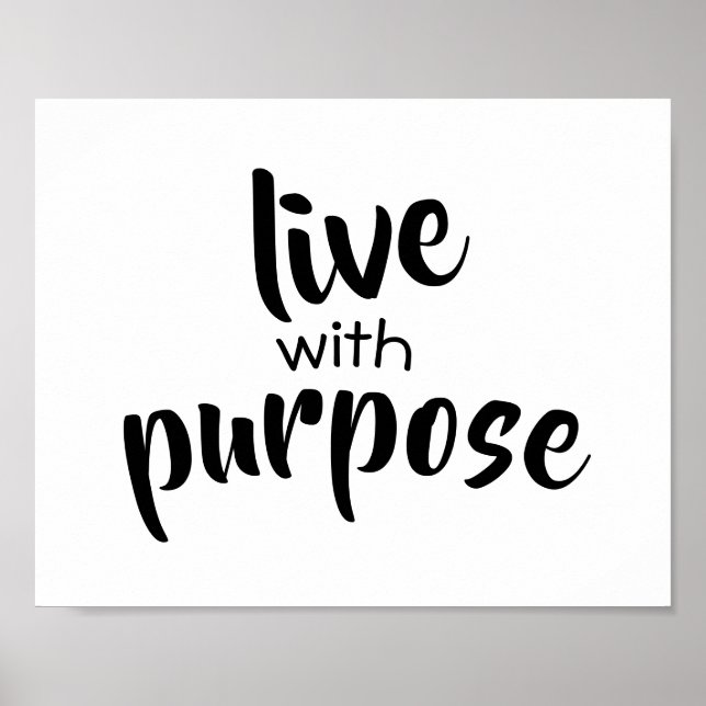 typographie mot art poster noir et blanc (Devant)