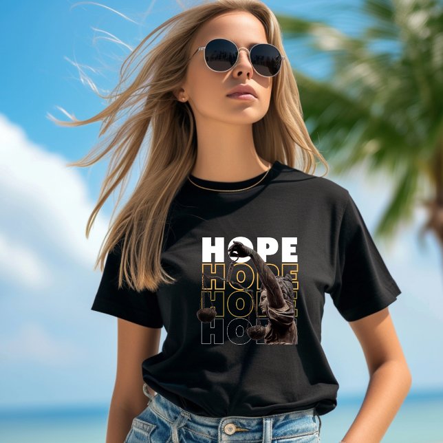 Typographie noir et blanc HOPE T-shirt (Créateur téléchargé)
