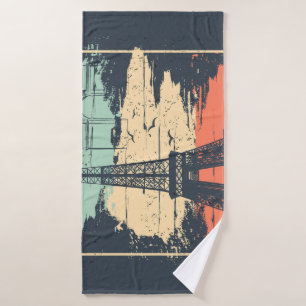 Typographie parisienne : affiche Eiffel abstraite.