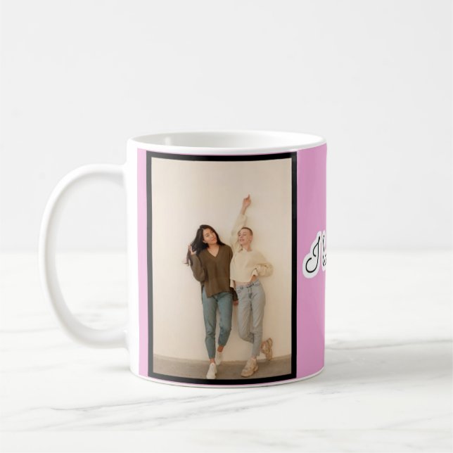 Typographie photo collage Mug (Gauche)