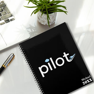 Typographie "pilote", avion & photo, Monogramme