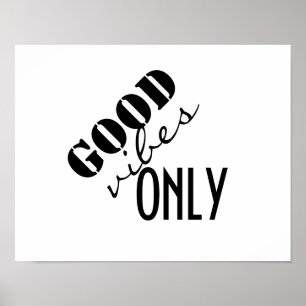 typographie poster bonnes vitres seulement noir et