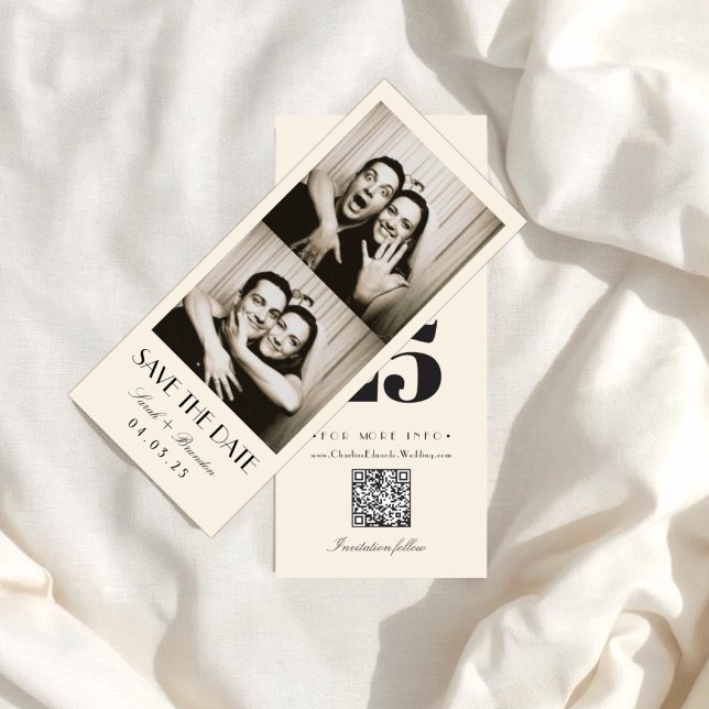 Typographie QR code Photobooth Rétro Enregistrer l (Créateur téléchargé)