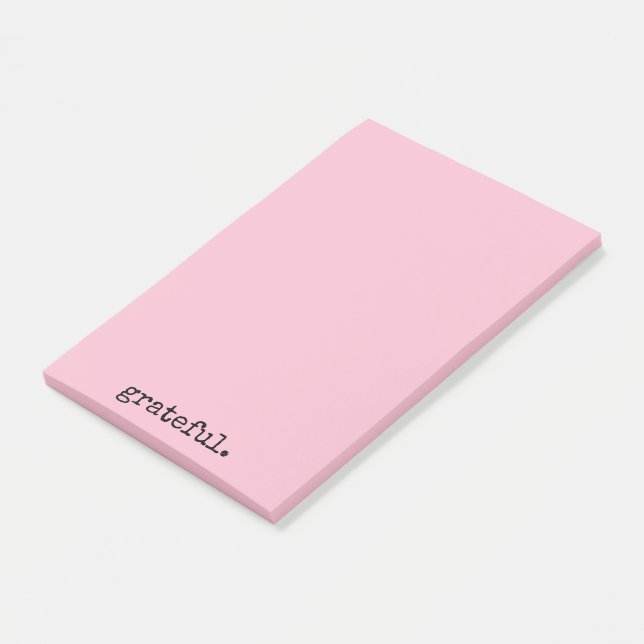 typographie reconnaissante pastel rose post-it not (Incliné)