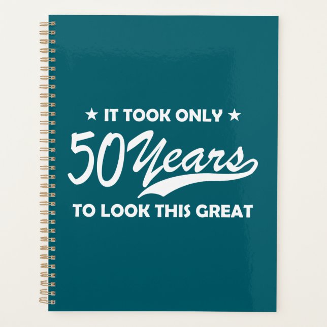 Typographie Rétro Anniversaire 50 Ans Drôle (Devant)