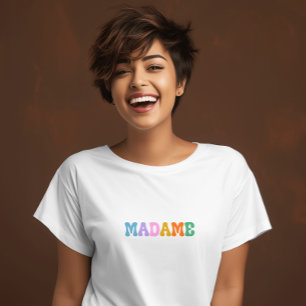 Typographie rétro colorée moderne T-Shirt mignon