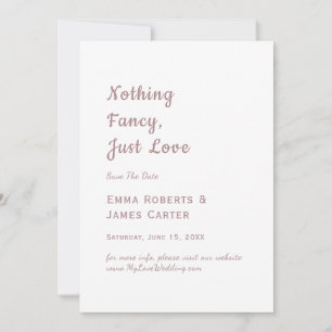 Typographie Rose Gold Save the Date