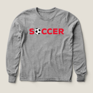 Typographie Rouge Classique de Football Gras Fan d