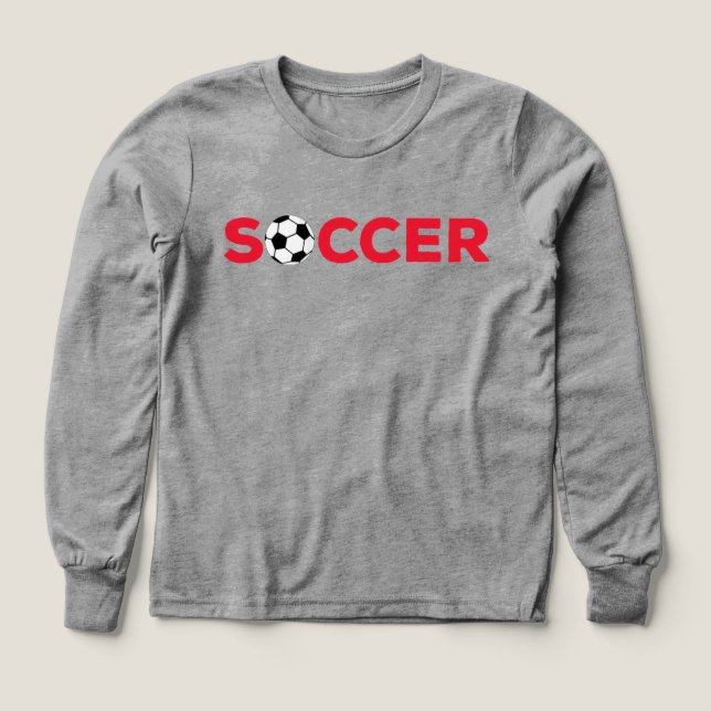 Typographie Rouge Classique de Football Gras Fan d (Motif recto)