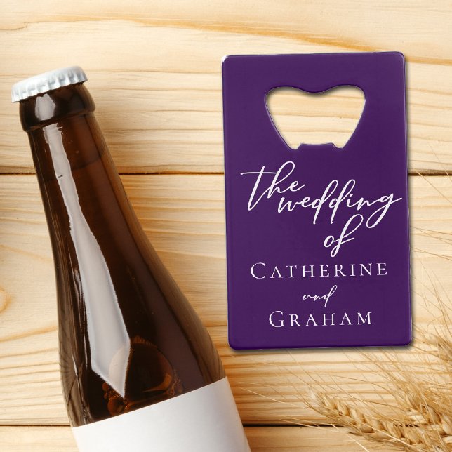 Typographie royale violette Mariage personnalisé (Créateur téléchargé)