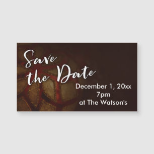 Typographie "Save the Date" avec Red & Gold Photo