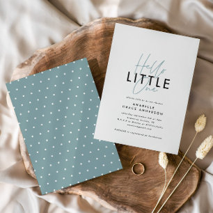 Typographie script moderne bonjour petit un