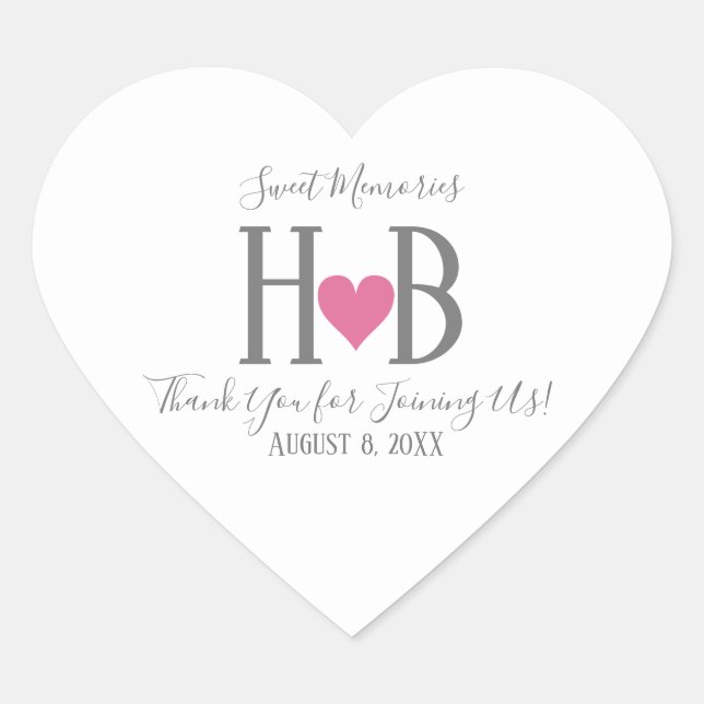 Typographie Souvenirs doux Mariage Favor Stickers (Devant)