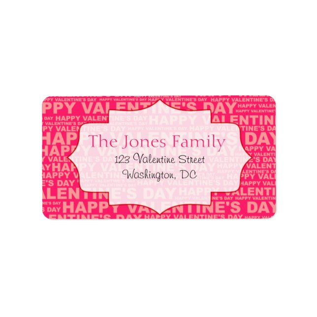 Typographie Stickers Saint-Valentin (Devant)