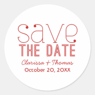 Typographie tendance Enregistrer les stickers Date