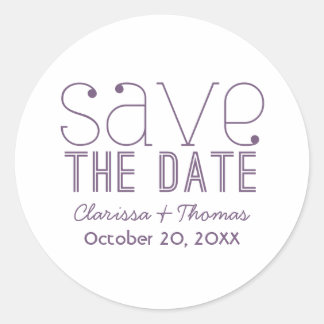 Typographie tendance Enregistrer les stickers Date