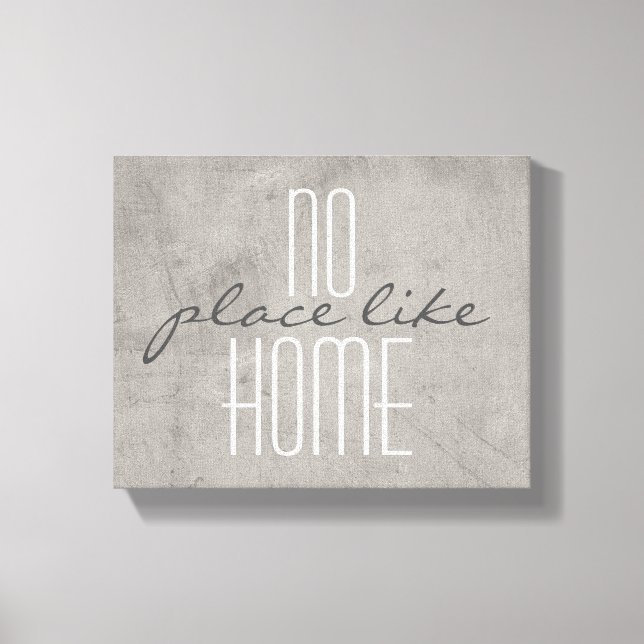 typographie toile enveloppée maison citation (Recto)