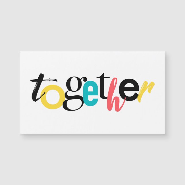 Typographie urbaine branchée et joyeuse de Togethe (Devant)
