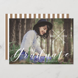Typographie urbaine Graduate Photo Faire-part