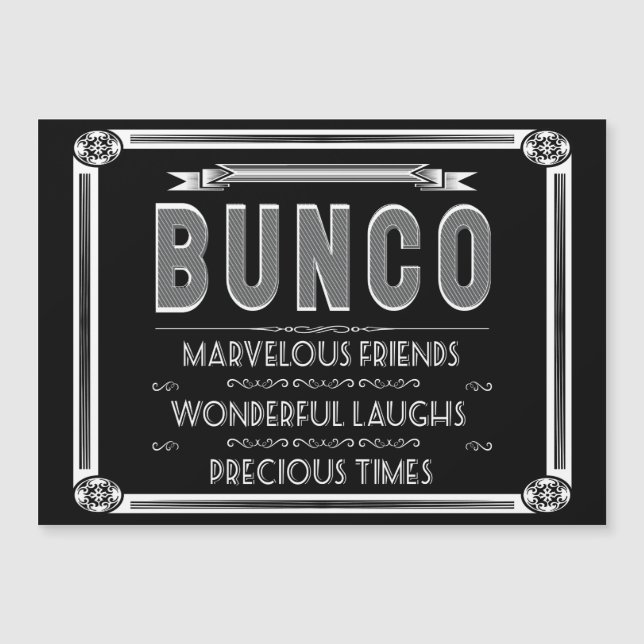 Typographie Vintage Bunco (Devant)
