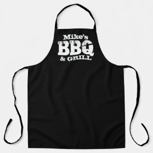 Typographie vintage Cool tablier noir barbecue pou
