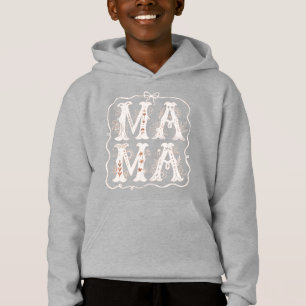 Typographie vintage de la MAMA Florale