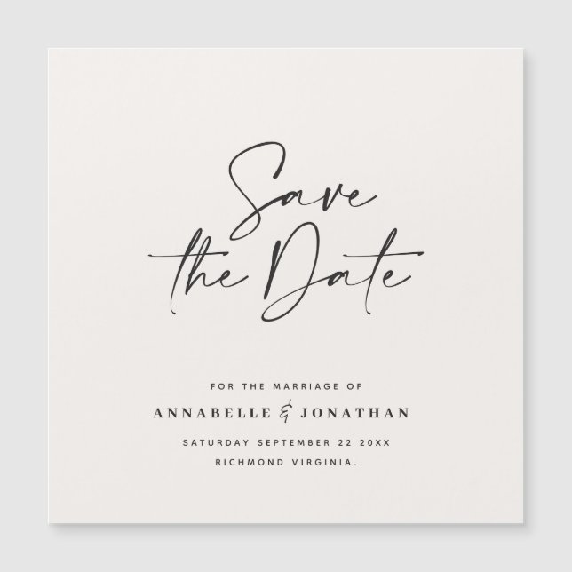 Typographiy wedding announcement (Devant)