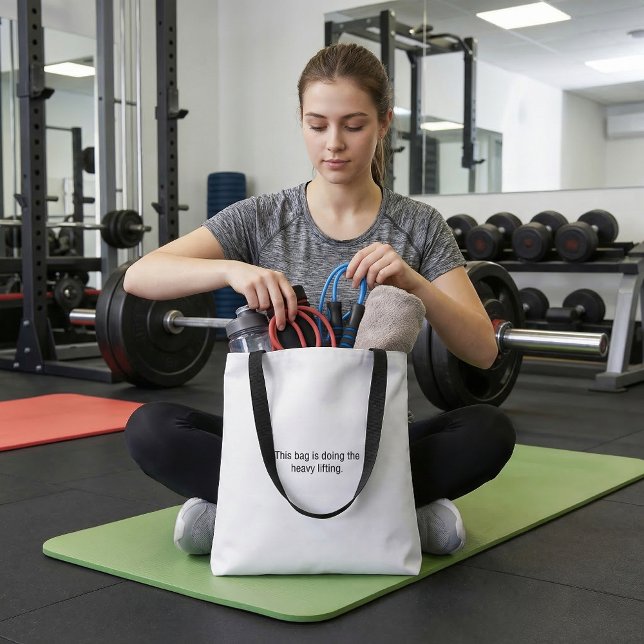 Typography funny  humor cute  fun  quote tote bag (Créateur téléchargé)