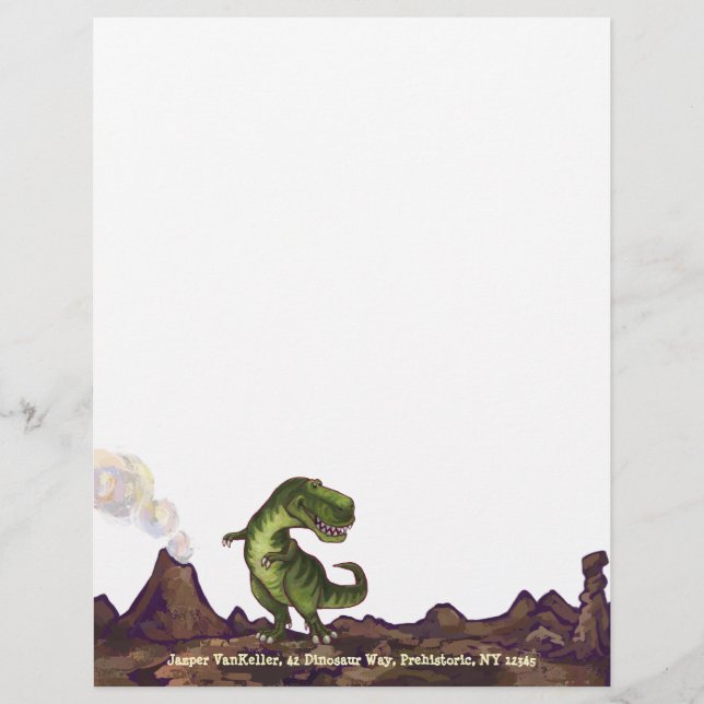 Tyrannosaurus Rex Écriture Stuart (Devant)