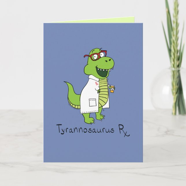 Tyrannosaurus Rx T Rex Carte de voeux amusante (Devant)