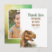 Tyronasaurus Rex Dinosaur Merci d'anniversaire Pho