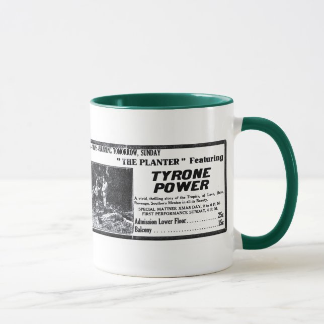 Tyrone Power 1917 tasses vintages d'annonce de (Droite)