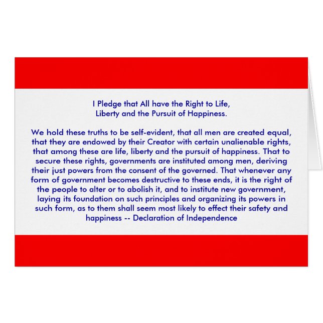 ! ! U Créer une déclaration d'indépendance (Devant horizontal)