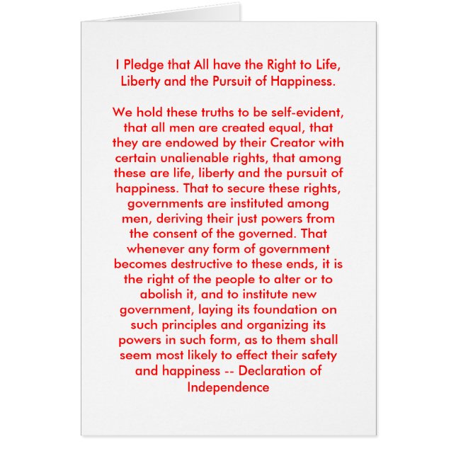 ! ! U Créer une déclaration d'indépendance (Devant)