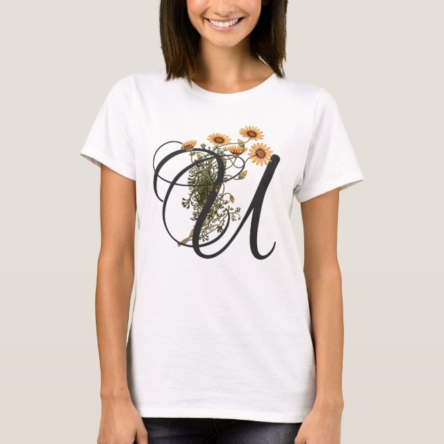 U initial, T-shirt Ursinia Vintage (Devant)