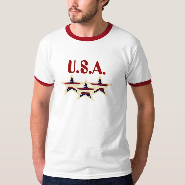 U.S.A. T-SHIRT PATRIOTIQUE (Devant)