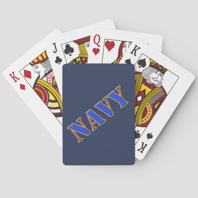 U.S. Cartes de jeu classiques de marine (dos)