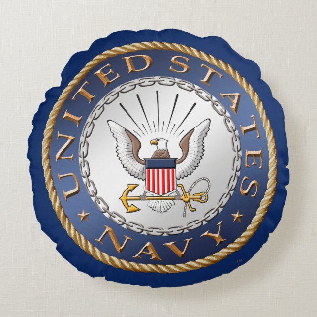 U.S. Coussin rond de marine (Devant)