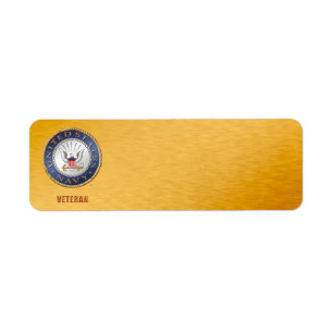 U.S. Étiquette de adresse de vétéran de marine
