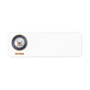 U.S. Étiquette de adresse de vétéran de marine