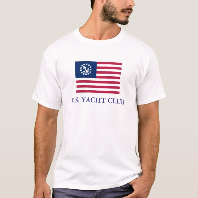 U.S. Le T-shirt des hommes de club de yacht (Devant)